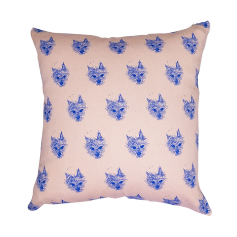 The Alfie Collection organic cotton cushion in pink.