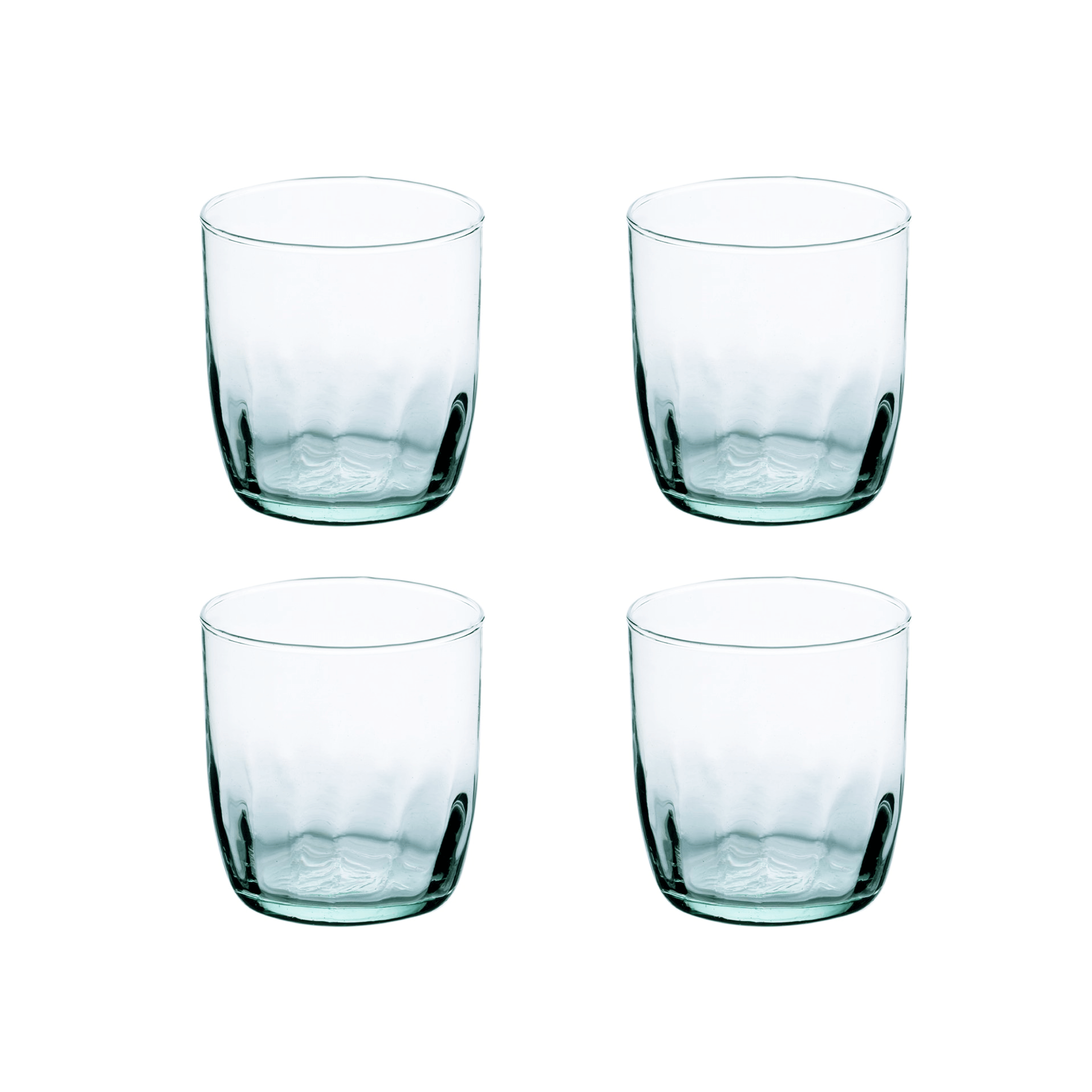 TUMBLER MADE FROM 100% RECYCLED GLASS PACK OF 4 – Ecofêtes