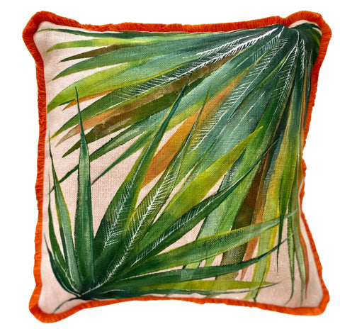 The Ruby Collection Cushion - Peacock Green