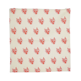 The Alfie Collection organic cotton cushion in red.