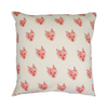 The Alfie Collection organic cotton cushion in red.