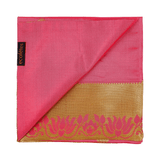 Pink Handmade Upcyled Silk Sari Napkin