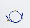 Jade Jagger Friendship Bracelet - Blue with gold beads